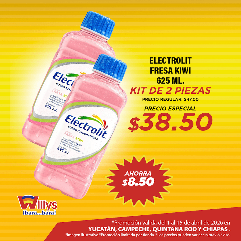 ELECTROLIT FRESA KIWI 625ML