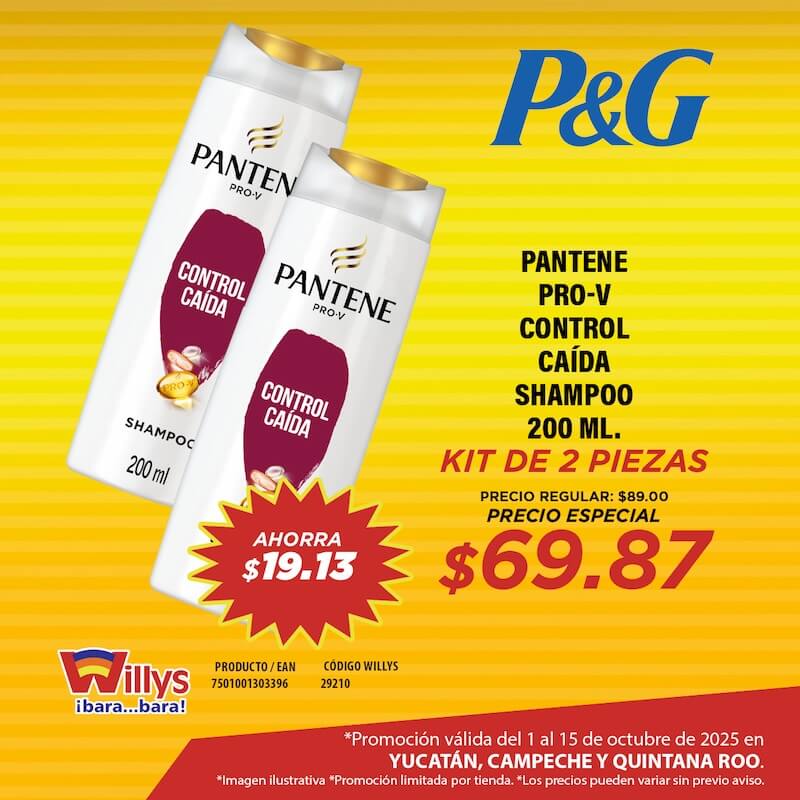 PANTENE PRO V CONTROL CAIDA SHAMPOO 200ML