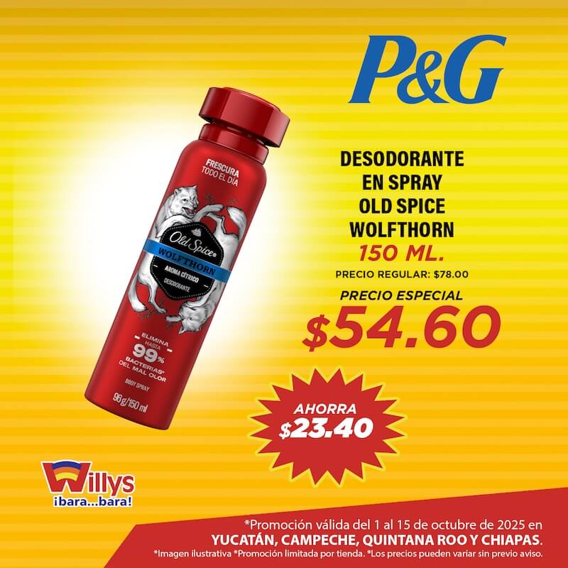 DESODORANTE EN SPRAY OLD SPICE WOLFTHORN 150ML