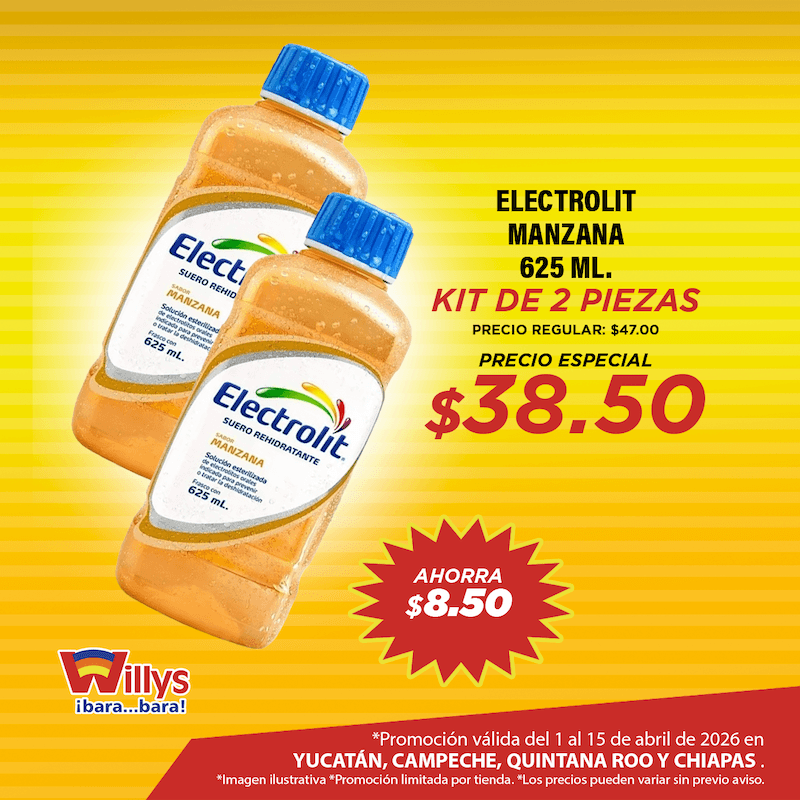 ELECTROLIT MANZANA 625ML