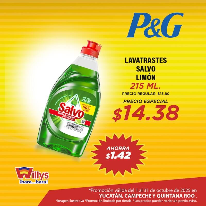 LAVATRASTES SALVO LIMON 215ML