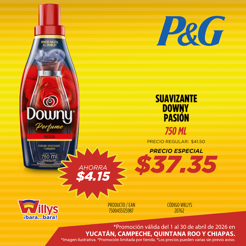 SUAVIZANTE DOWNY PASION 750ML