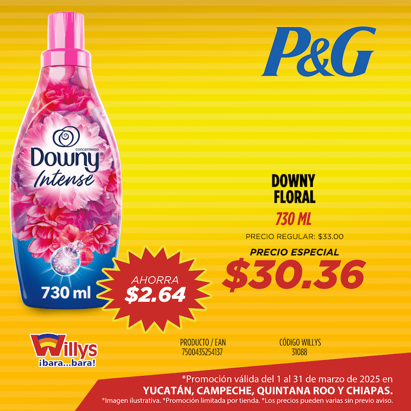 DOWNY FLORAL 730ML