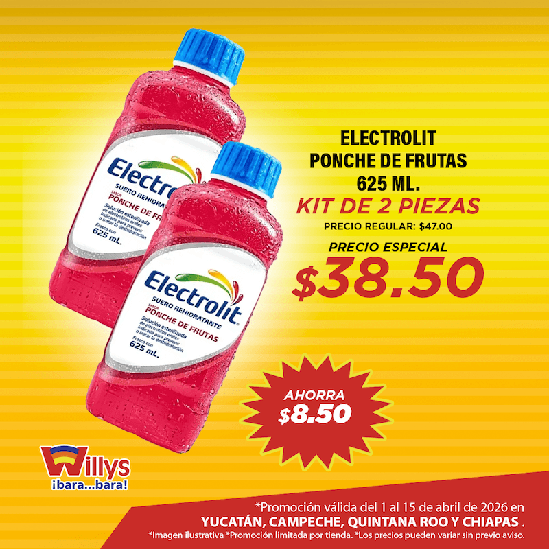 ELECTROLIT PONCHE DE FRUTAS 625ML