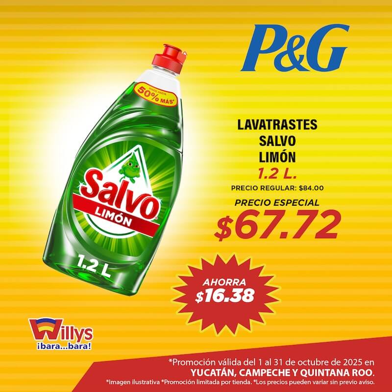 LAVATRASTTES SALVO LIMON 1.2L