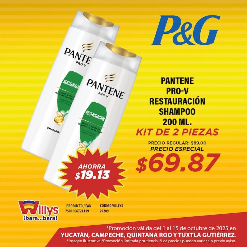 PANTENE PRO V RESTAURACIÓN SHAMPOO 200 ML