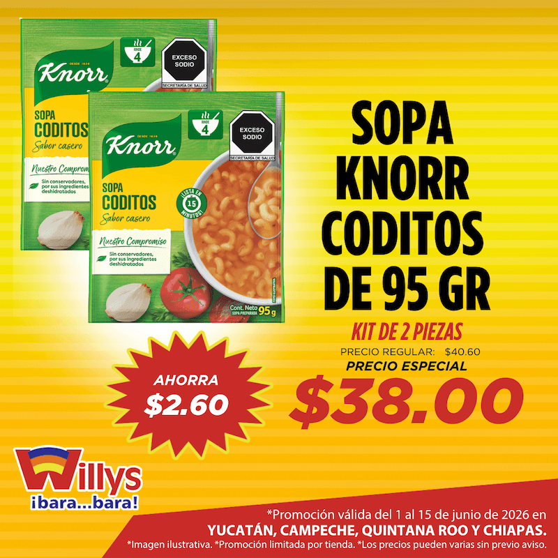 SOPA KNORR CODITOS 95 GR