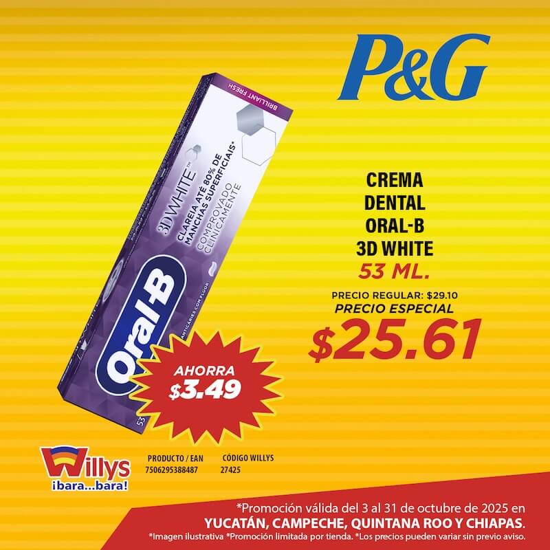 CREMA DENTAL ORAL B 3D WHITE