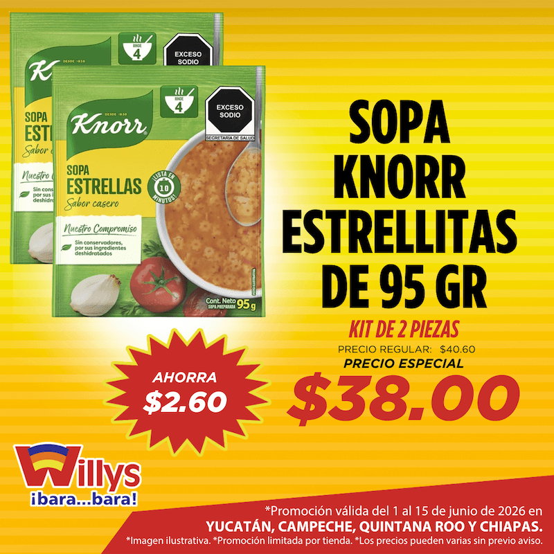 SOPA KNORR ESTRELLITAS 95GR