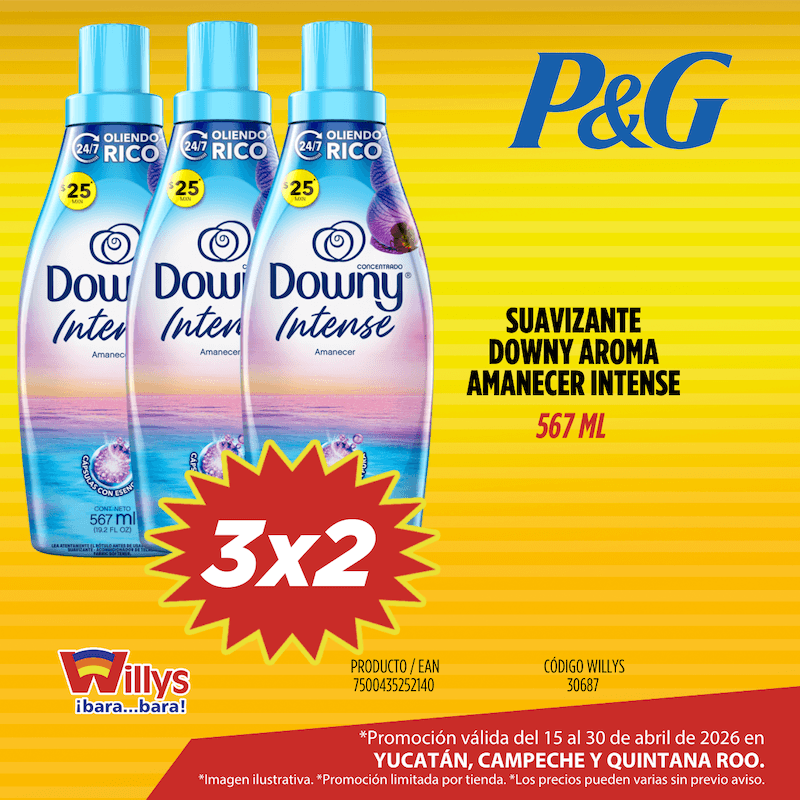 SUAVIZANTE DOWNY AROMA AMANECER INTENSE 567ML
