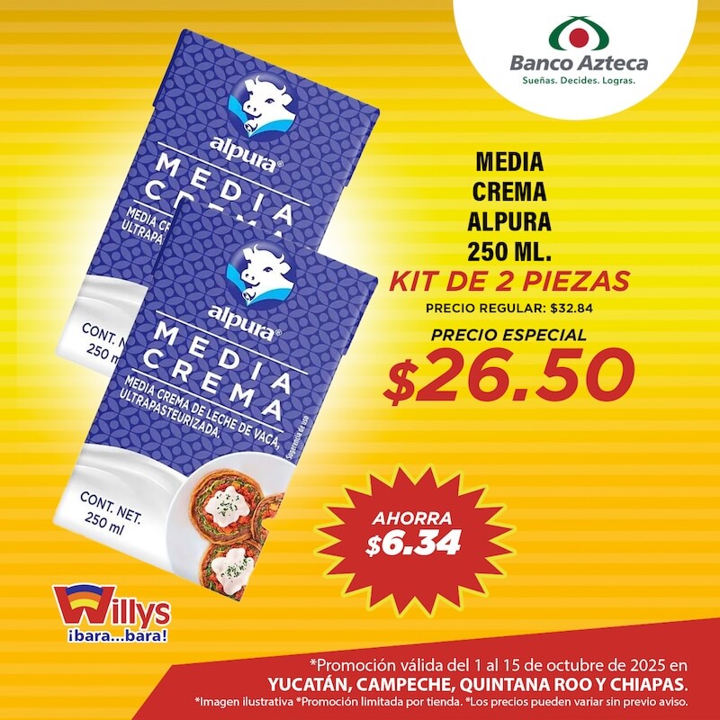 MEDIA CREMA ALPURA 250 ML