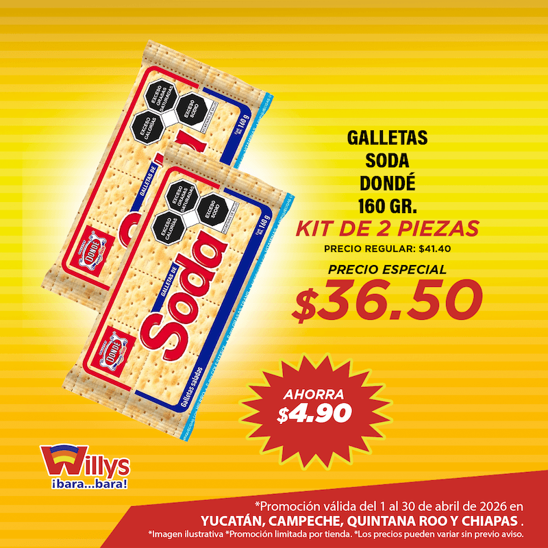 GALLETAS SODA DONDE 160GR