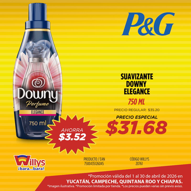 SUAVIZANTE DOWNY ELEGANCE 750ML