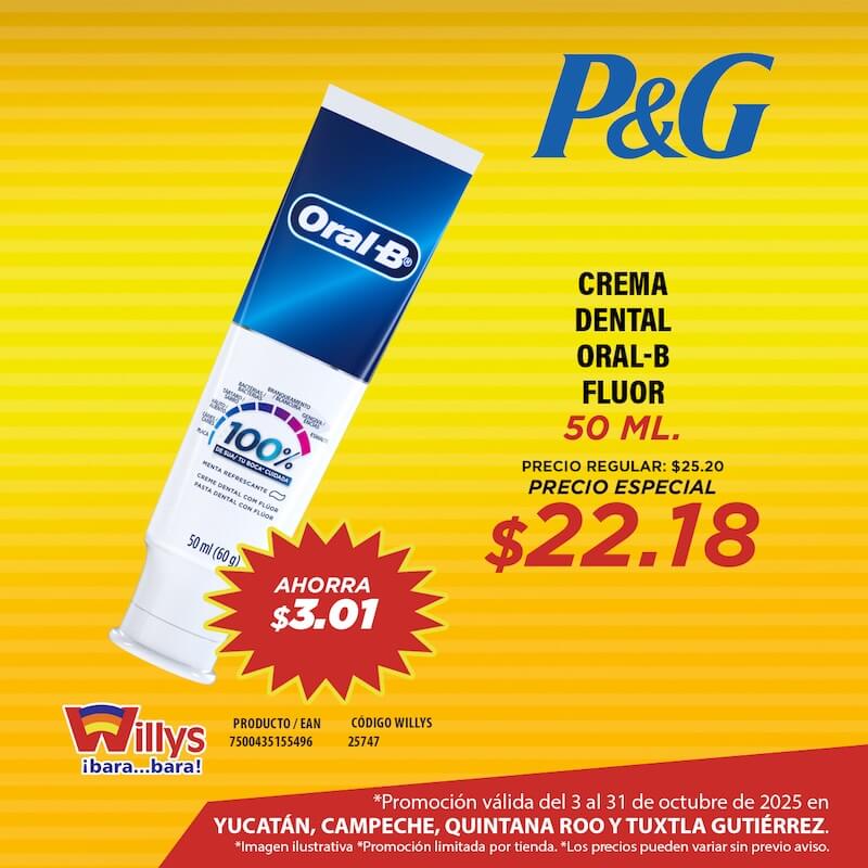 CREMA DENTAL ORAL B FLUOR