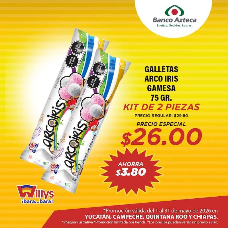 GALLETAS ARCO IRIS GAMESA 75GR