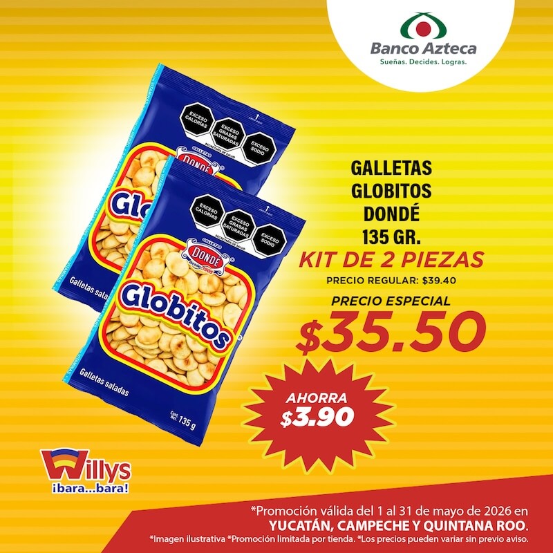 GALLETAS GLOBITOS DONDÉ 135GR