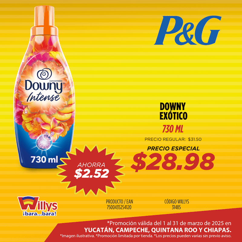DOWNY EXÓTICO 730ML