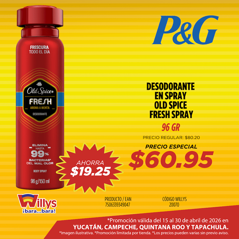 DESODORANTE EN SPRAY OLD SPICE FRESH SPRAY