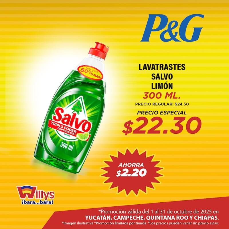 LAVATRASTES SALVO LIMON 300ML
