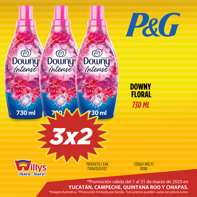 DOWNY FLORAL 730 ML