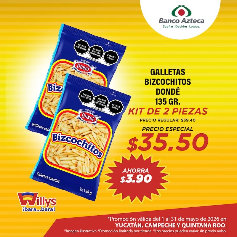 GALLETAS BIZCOCHITOS DONDÉ 135GR