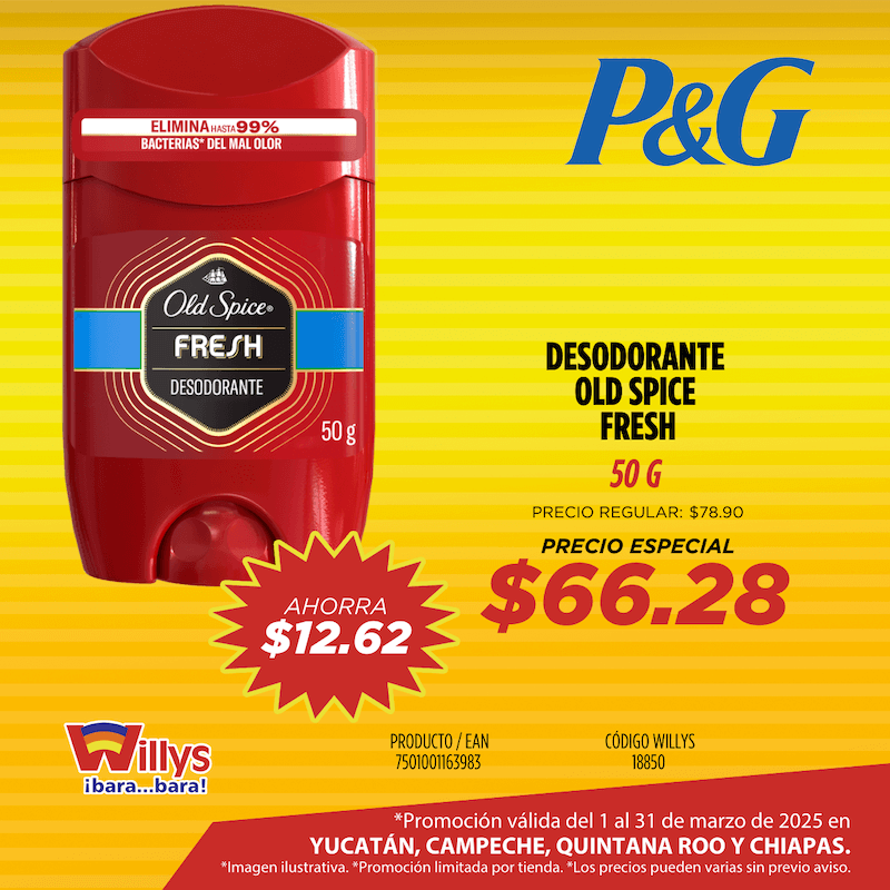 DESODORANTE OLD SPICE FRESH 50G